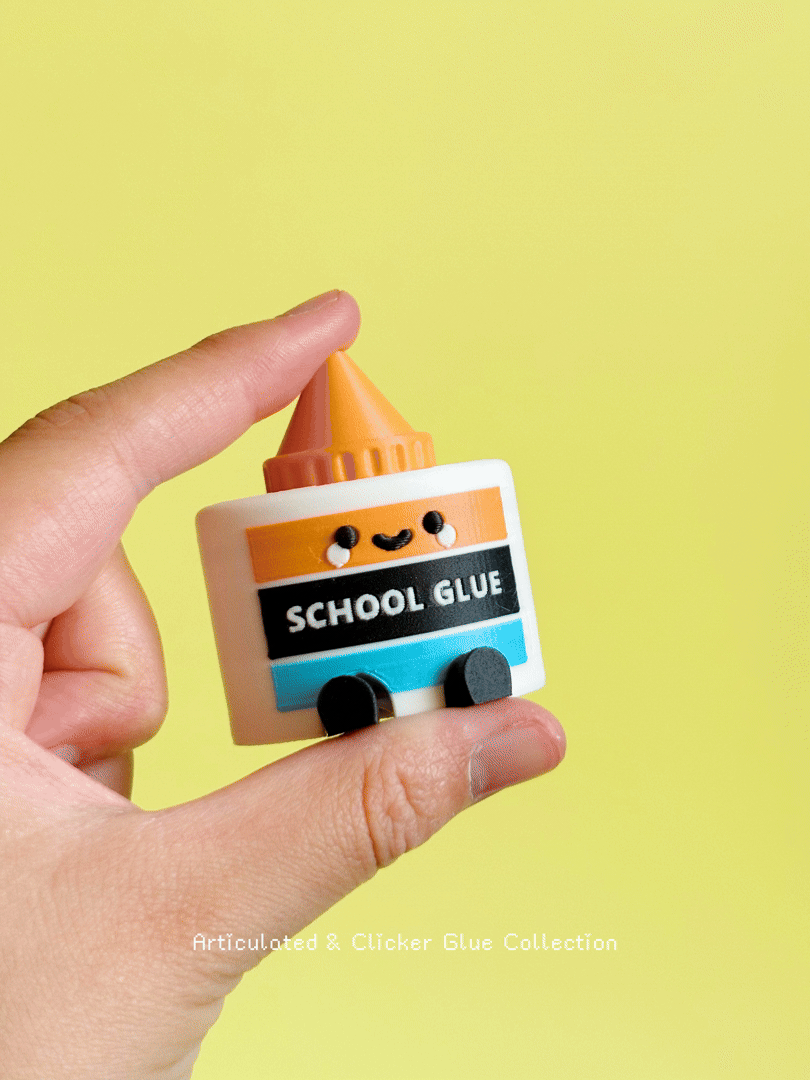 Articulated &amp; Clicker Glue – Sticky Fun 3D Printed Fidget Toy