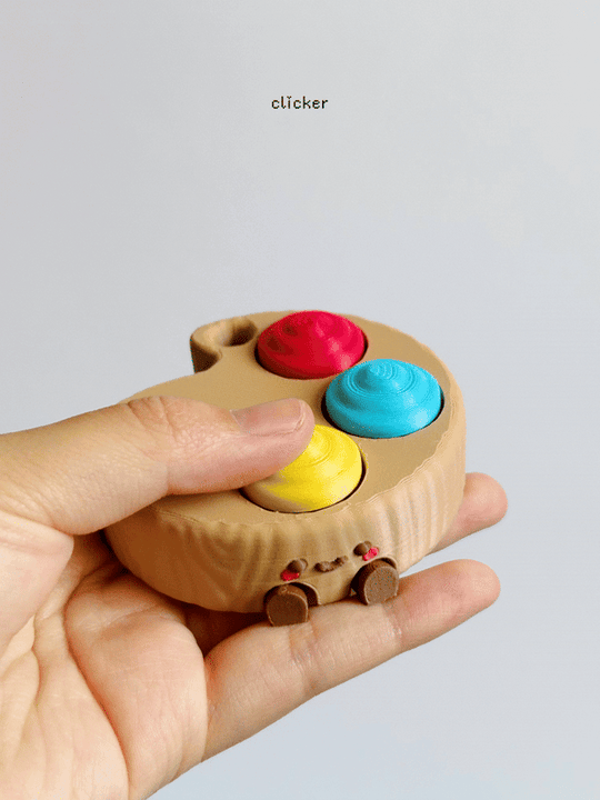 Articulated &amp; Clicker Paint Palette – Creative 3D Printed Fidget Toy - Fiendworks Studio