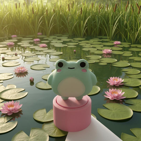 3D Printed Frog Clicker Fidget Toy: Stress Relief Desk Accessory - Fiendworks Studio