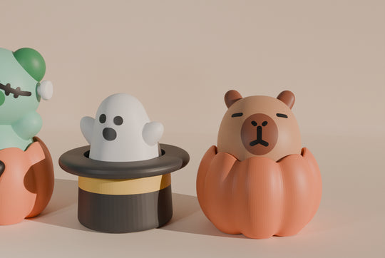 Halloween Pumpkin Friends | 3D Printed Clicker Fidgets - Fiendworks Studio