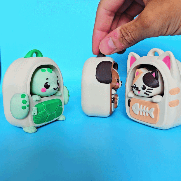 Backpack Animal Clickers – Cute 3D Printed Fidget Toys - Fiendworks Studio