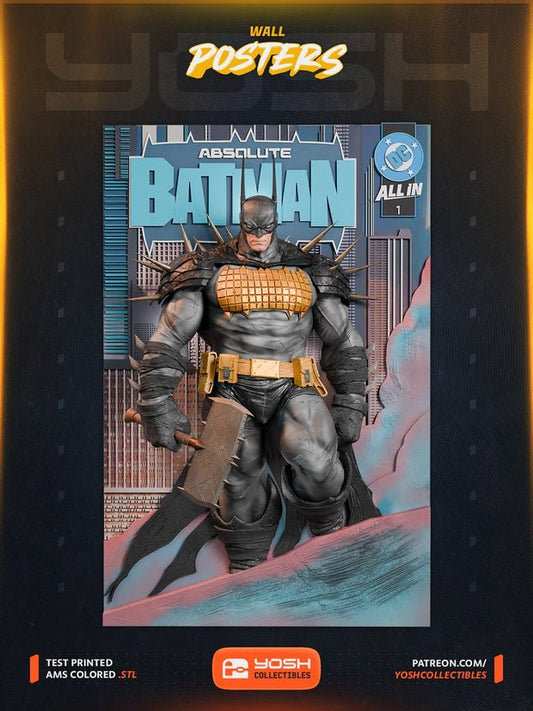 Absolute Batman Figure Poster - Desk Toys by Fiendworks Studio
