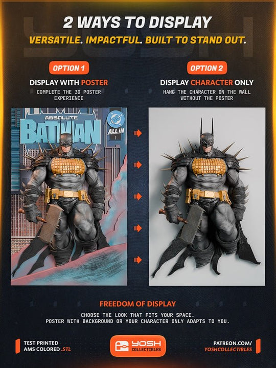Absolute Batman 3D Wall Art Multi-Layer Collector Display