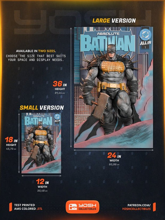 Absolute Batman 3D Wall Art Multi-Layer Collector Display