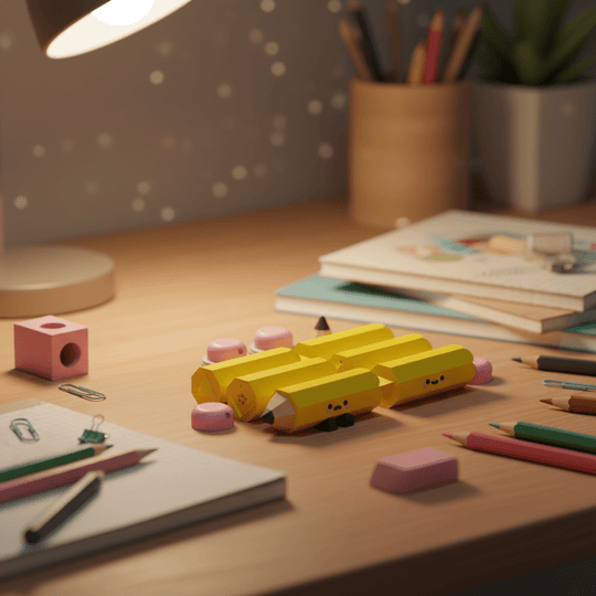 Articulated &amp; Clicker Pencil – Creative 3D Printed Fidget Toy - Fiendworks Studio