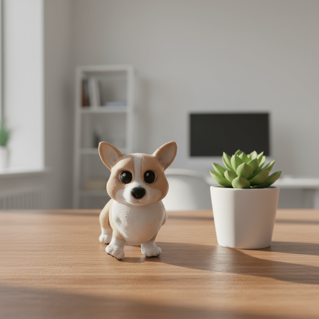 Articulated Corgi - Flexi Figures by Fiendworks Studio