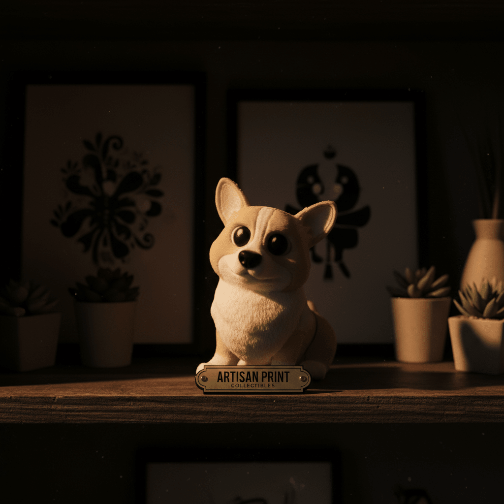 Articulated Corgi - Flexi Figures by Fiendworks Studio