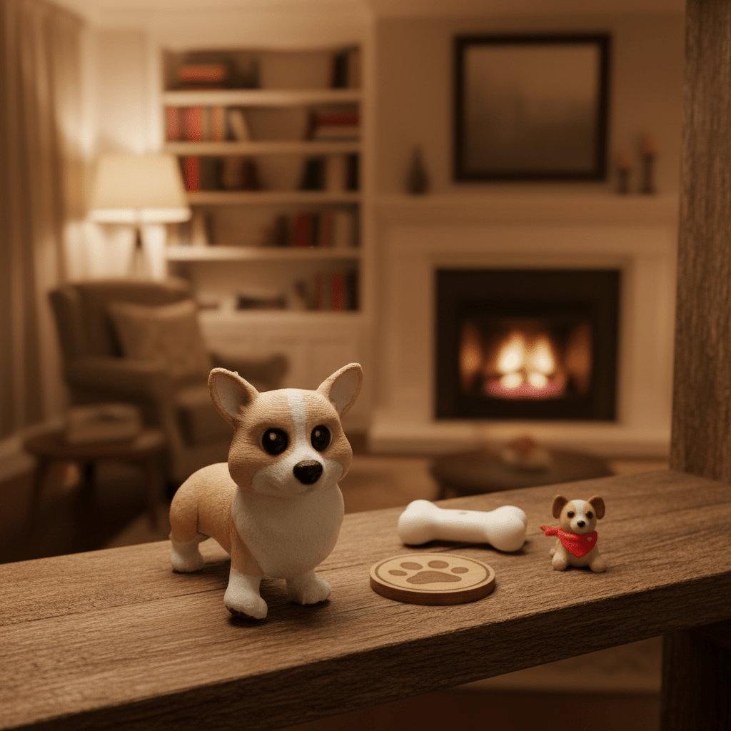 Articulated Corgi - Flexi Figures by Fiendworks Studio
