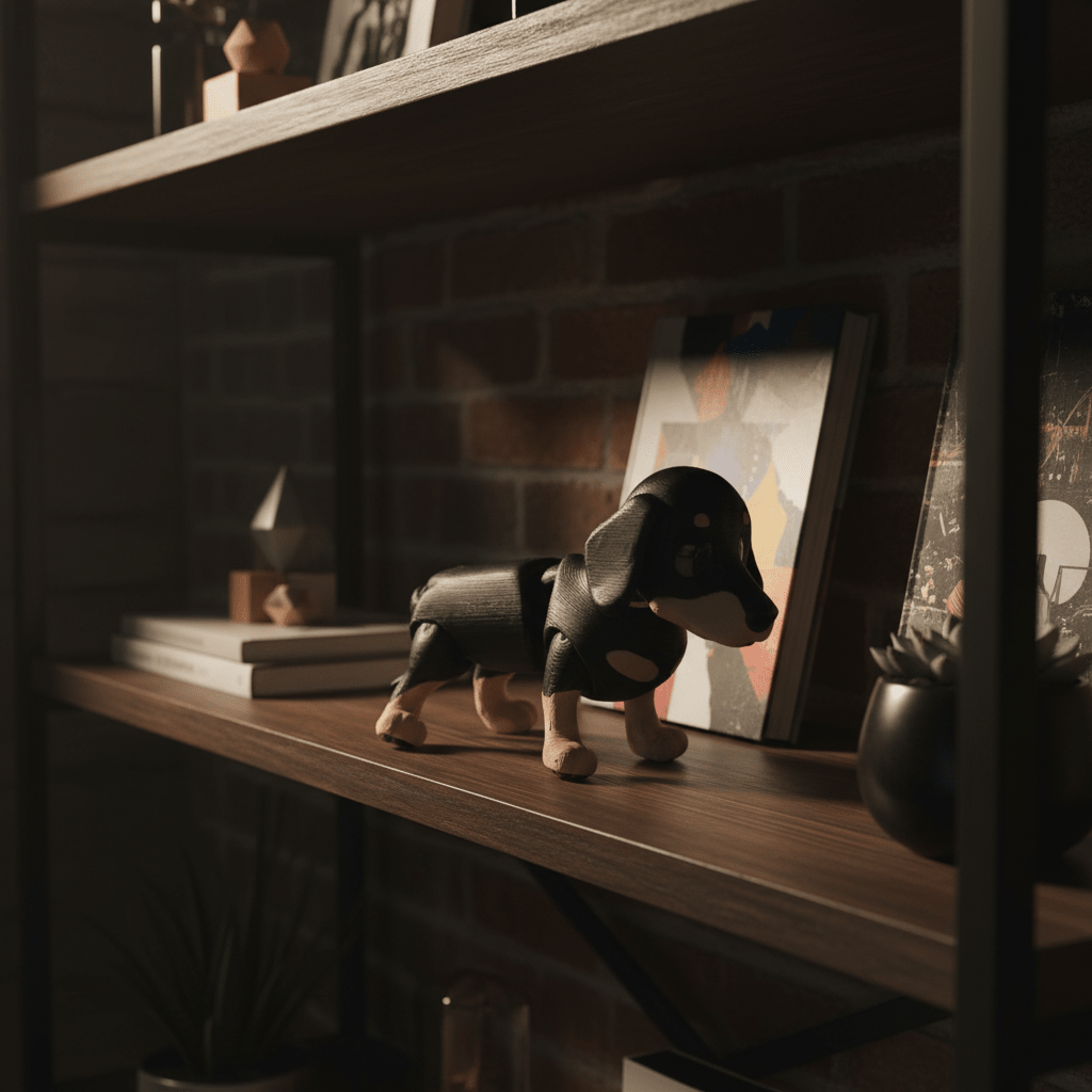 Articulated Dachsund - Flexi Figures by Fiendworks Studio