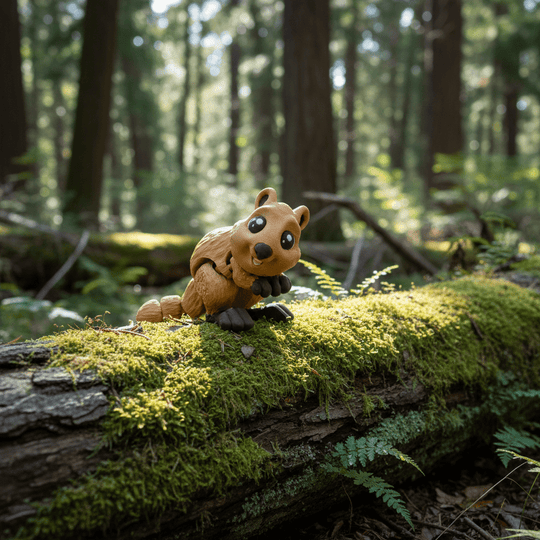 Wiggly Quokka Flexi Figure Articulated 3D Printed Marsupial 