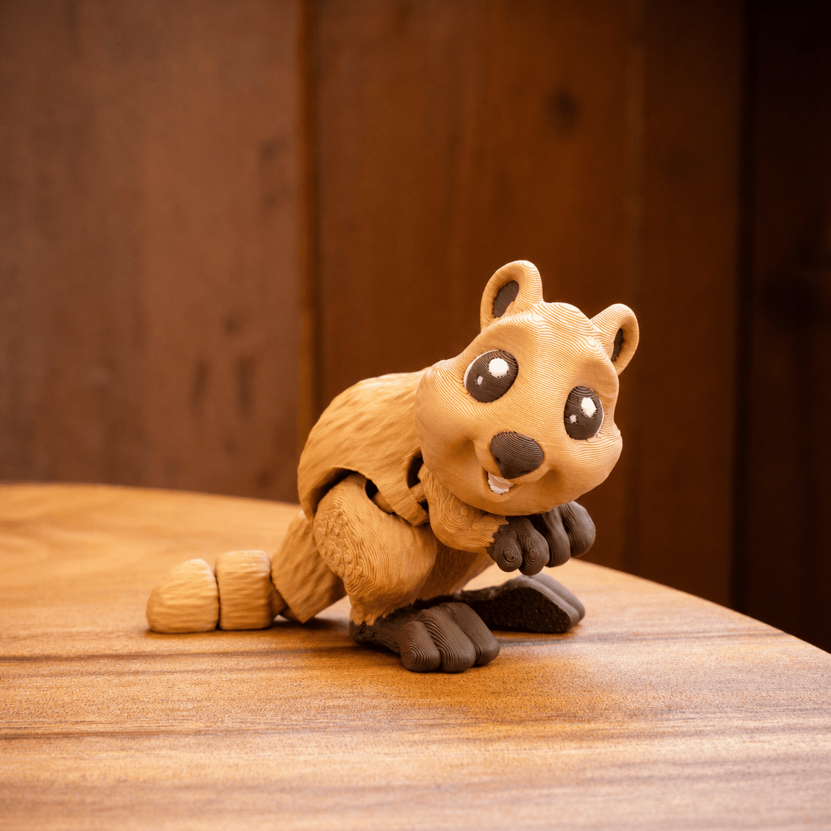 Wiggly Quokka Flexi Figure Articulated 3D Printed Marsupial 