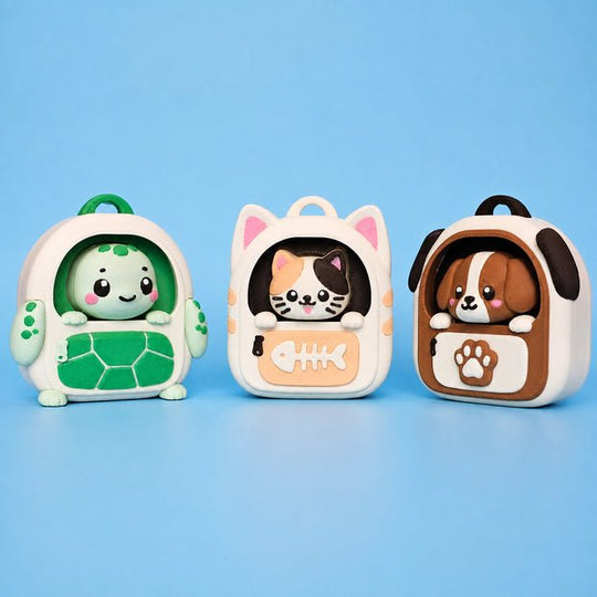 Backpack Animal Clickers – Cute 3D Printed Fidget Toys - Fiendworks Studio
