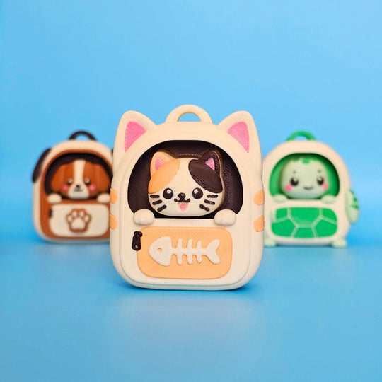 Backpack Animal Clickers – Cute 3D Printed Fidget Toys - Fiendworks Studio