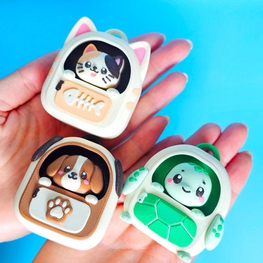 Backpack Animal Clickers – Cute 3D Printed Fidget Toys - Fiendworks Studio