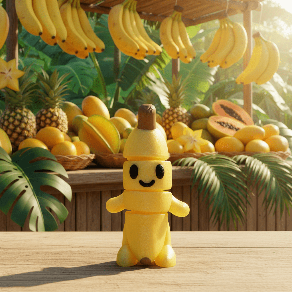 Bananaman Flexi Figure