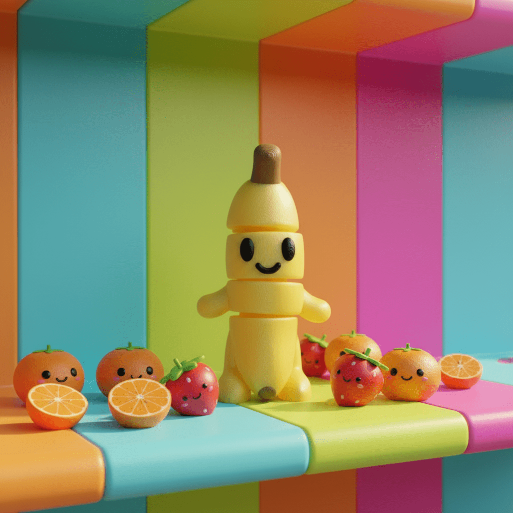 Bananaman Flexi - Flexi Figures by Fiendworks Studio