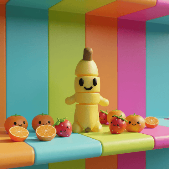 Bananaman Flexi Figure