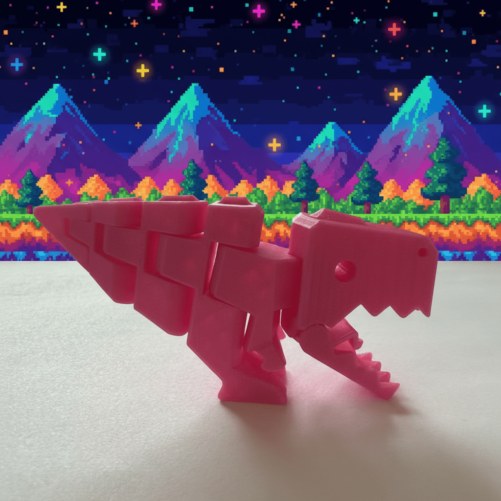 Big Bertha Flexi Dinosaur - Flexi Figures by Fiendworks Studio