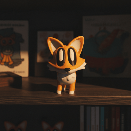Blob Fox Flexi Figure - Flexi Figures by Fiendworks Studio