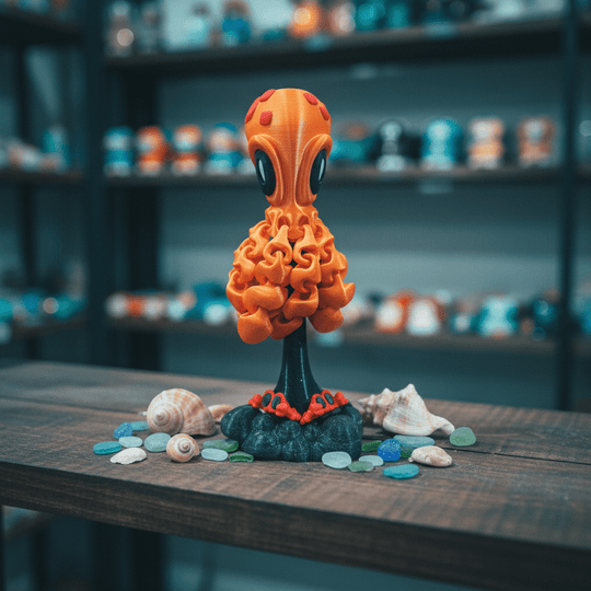 Blob Lab Flexi Octopus - Figurine by Fiendworks Studio