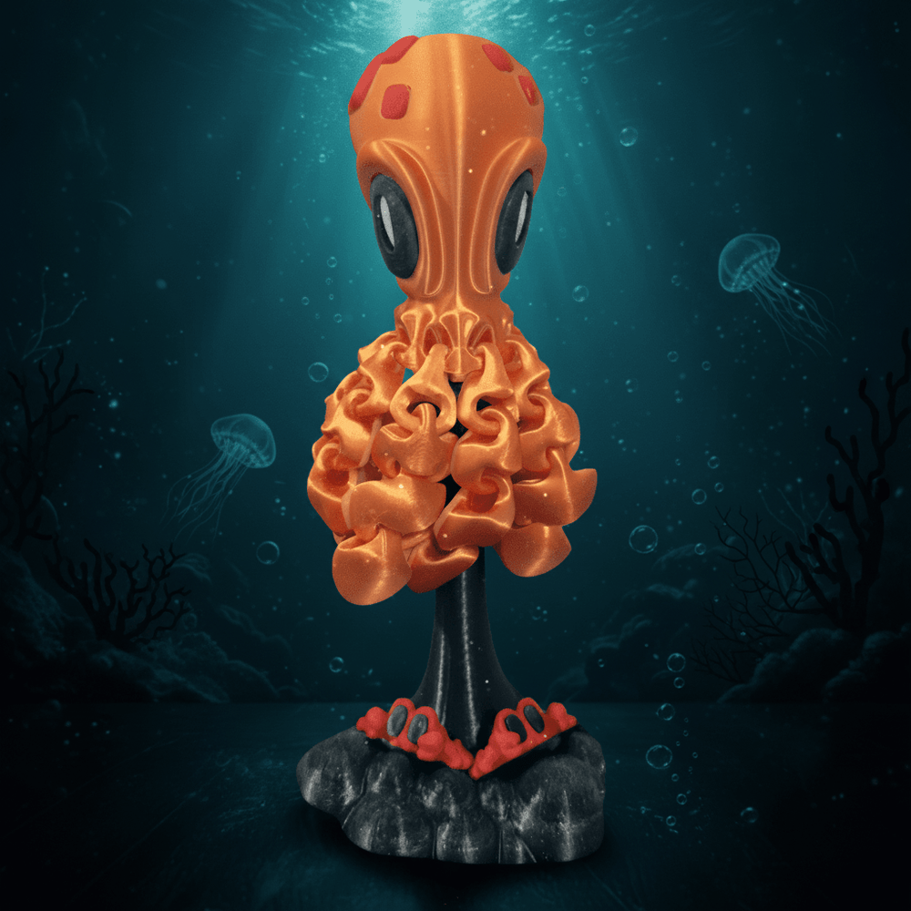 Blob Lab Flexi Octopus - Figurine by Fiendworks Studio