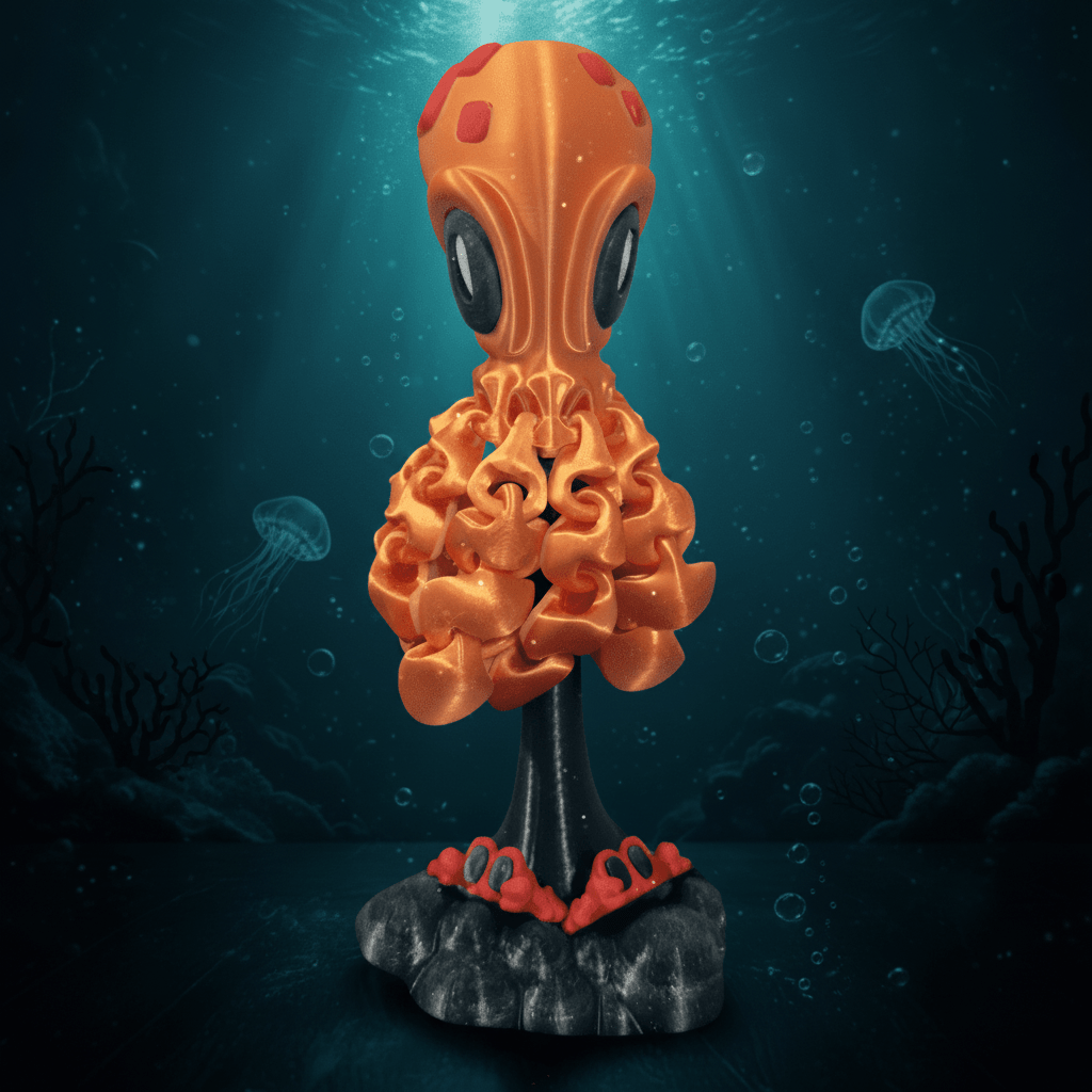 Blob Lab Flexi Octopus - Figurine by Fiendworks Studio