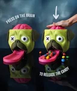 Candy Creeper Pug Creepy-Cute 3D Printed Candy Dispenser