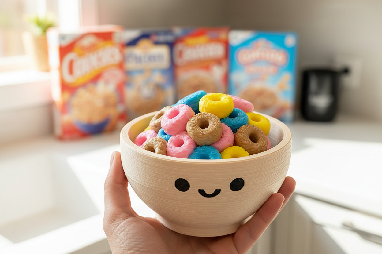 Cereal Clicker Kawaii Breakfast Fidget Toy