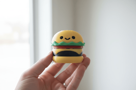 Cheeseburger Clicker Fast Food Fidget Toy