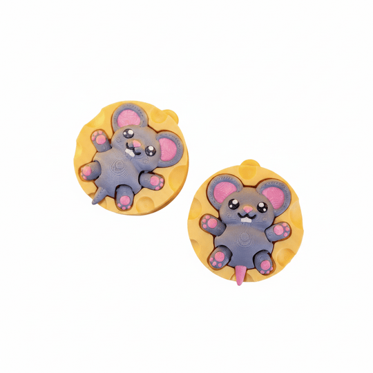 Clicky Mouse in Cheese &amp; Mechanical Fidget Toy
