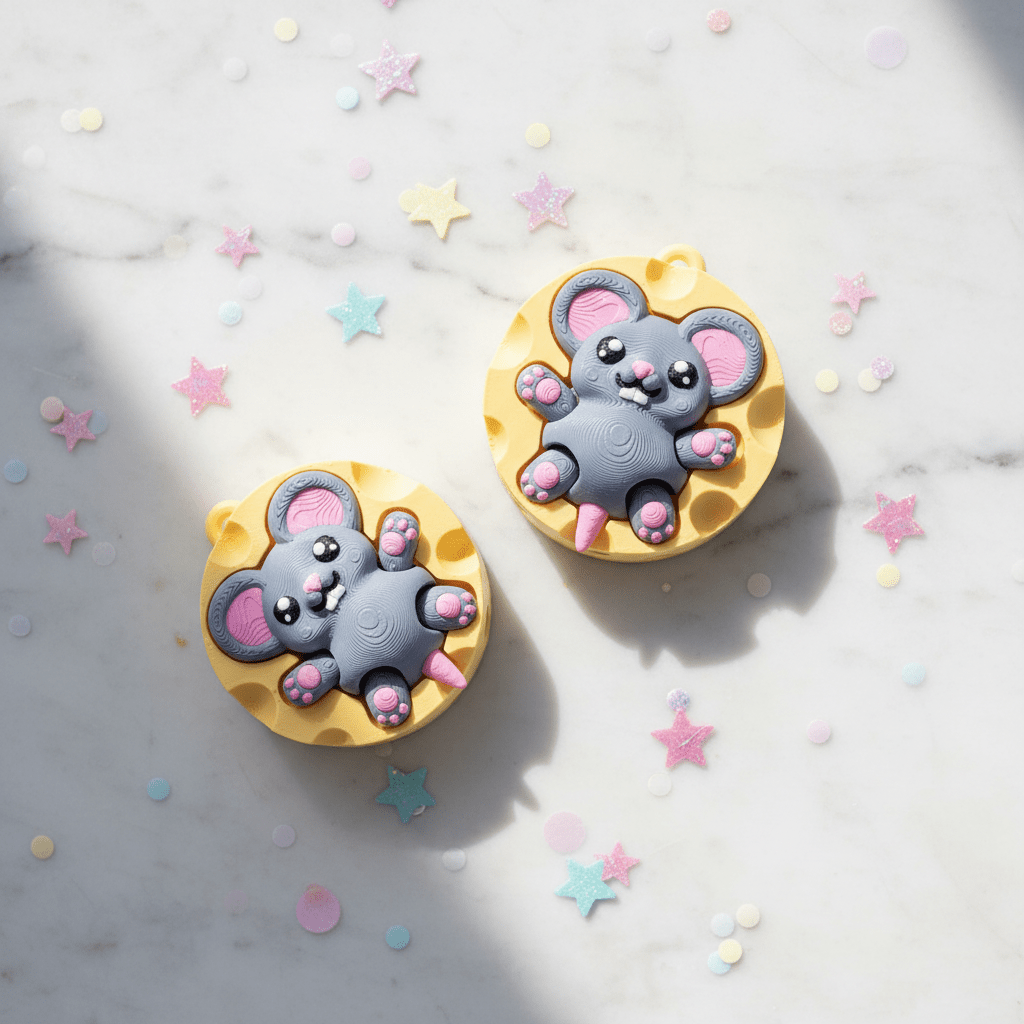 Clicky Mouse in Cheese &amp; Mechanical Fidget Toy