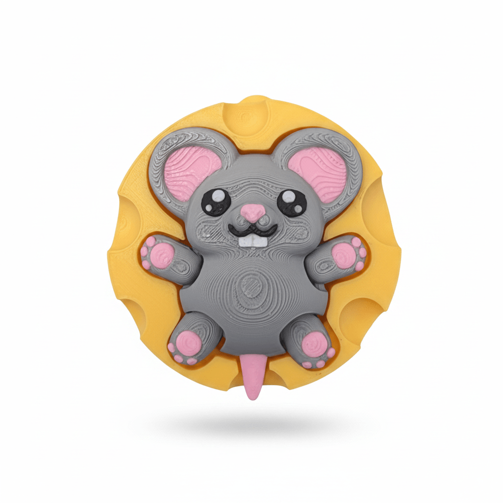 Clicky Mouse in Cheese &amp; Mechanical Fidget Toy