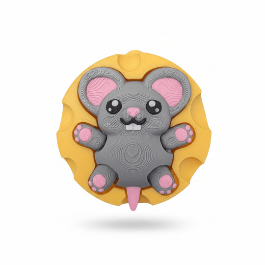 Clicky Mouse in Cheese &amp; Mechanical Fidget Toy
