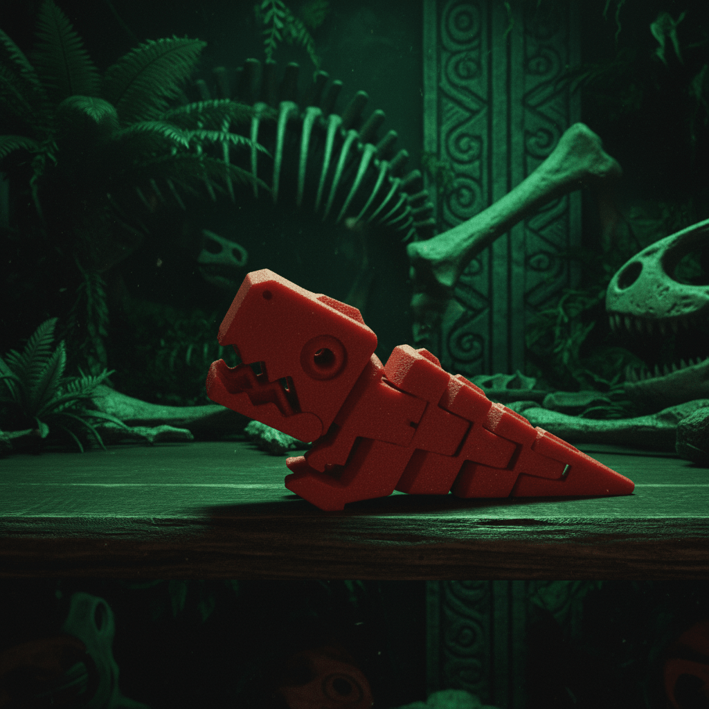 Crazy Dave The Flexi Dinosaur - Flexi Figures by Fiendworks Studio