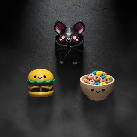 Dark Side Desk Set – 3D Printed Fidget Clicker Bundle - Fiendworks Studio