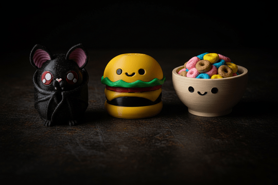 Dark Side Desk Set – 3D Printed Fidget Clicker Bundle - Fiendworks Studio