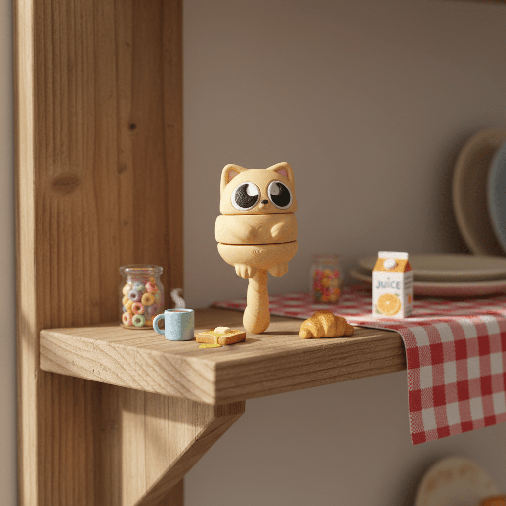 Eggo Cat - Flexi Figures by Fiendworks Studio