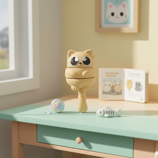 Eggo Cat - Flexi Figures by Fiendworks Studio