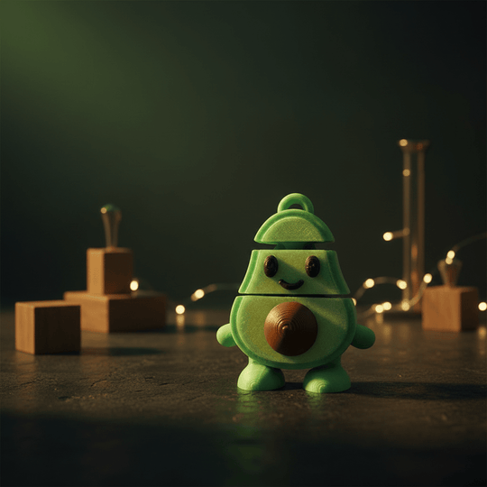 Flexi Avocado - Flexi Figures by Fiendworks Studio