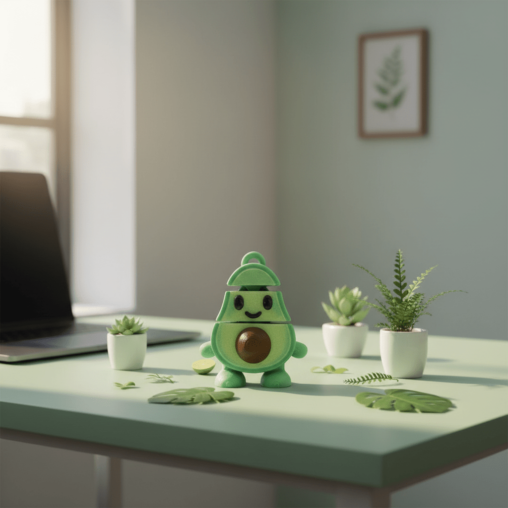 Flexi Avocado - Flexi Figures by Fiendworks Studio