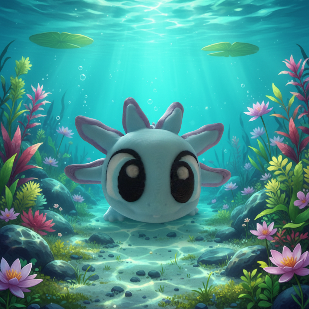 Flexi Axolotl - Flexi Figures by Fiendworks Studio