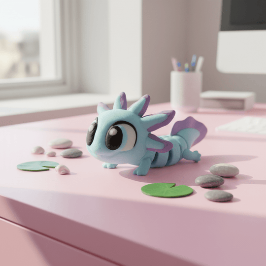 Flexi Axolotl - Flexi Figures by Fiendworks Studio