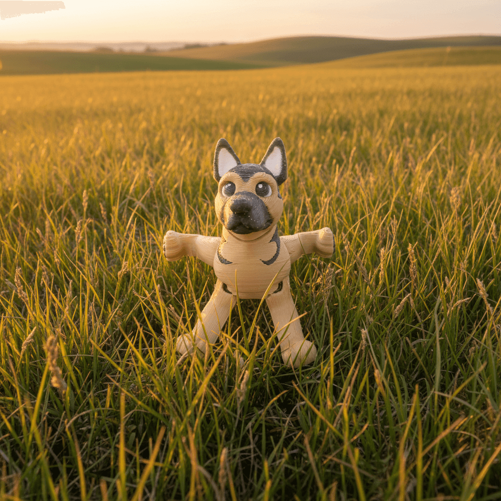 German Shepherd Flexi Figure
