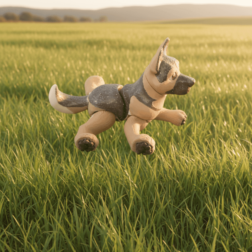 Flexi German Shepherd - Flexi Figures by Fiendworks Studio