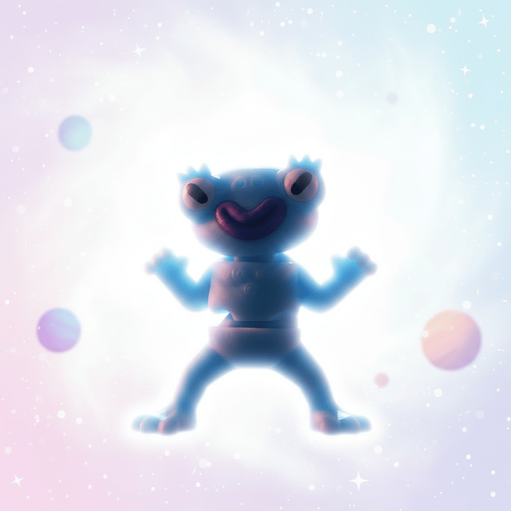 Light Blue Alien Flexi Figure