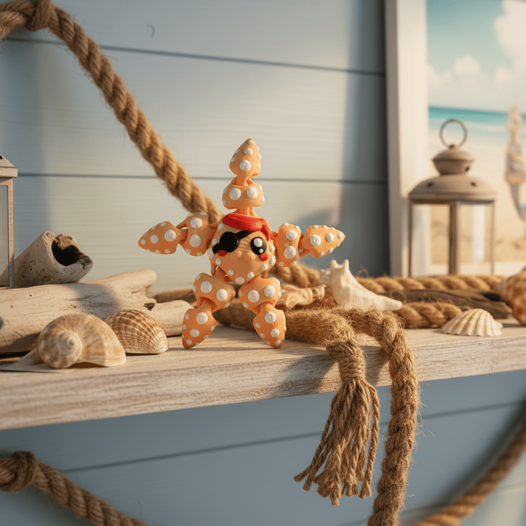 Flexi Starfish - Flexi Figures by Fiendworks Studio