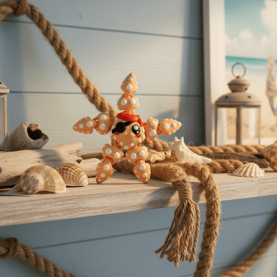Flexi Starfish - Flexi Figures by Fiendworks Studio