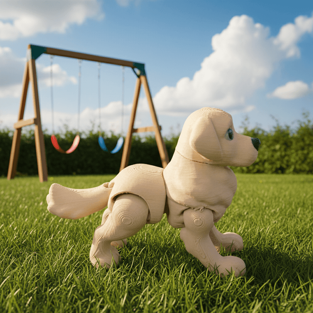 Golden Retriever Flexi Figure - Flexi Figures by Fiendworks Studio