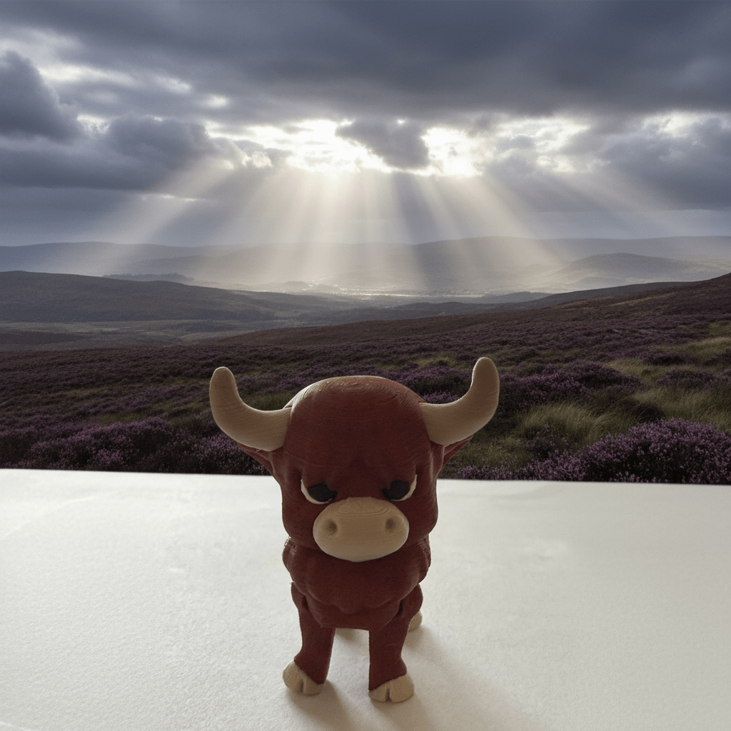 Highland Cow Flexi Figure
