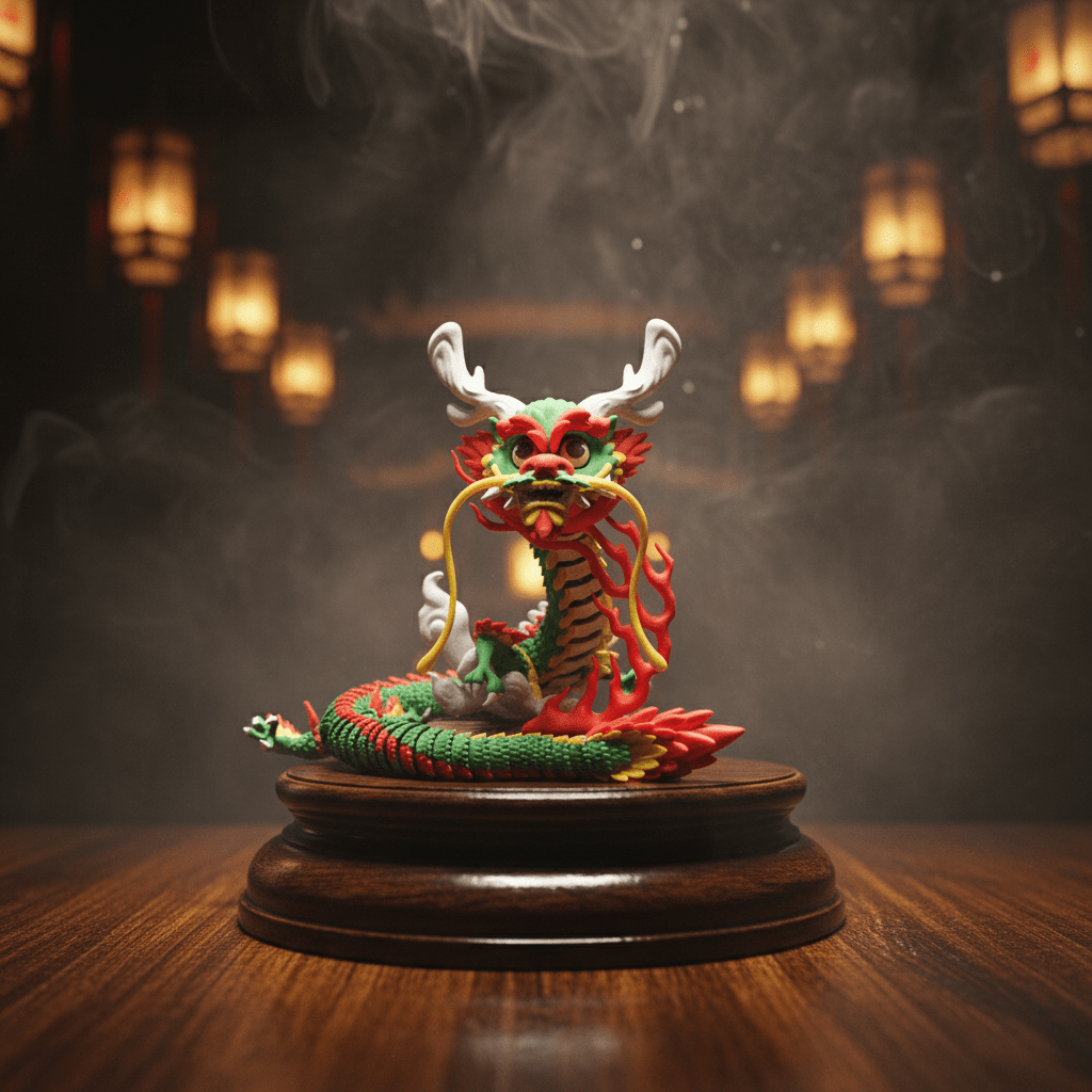 Imperial Dragon (Spicy Being Design) - Sculpture by Fiendworks Studio